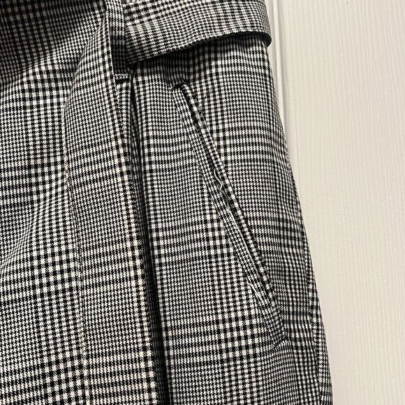 Gray Black White Trouser Pants - Belted - Zara - Worn Once - Size Small - Picture 5 of 6